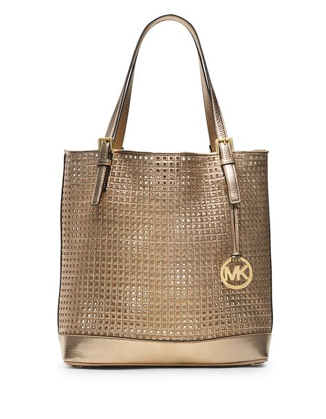 michael kors gold tote bag|michael kors gold evening bag.